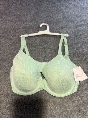 Auden Light Mint Lace Full Coverage Underwire Bra